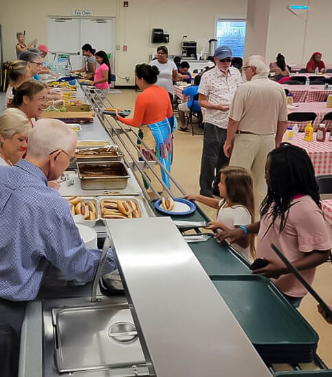 Gulfview Feeding Evacuees