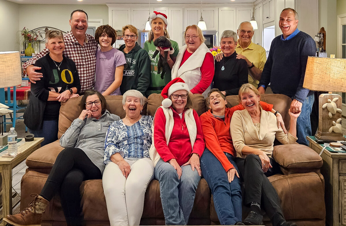 Choir members enjoy their Christmas Party 2023.