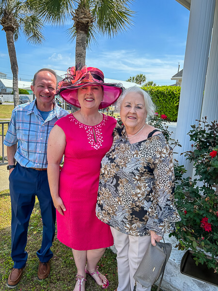 Family in Easter finery