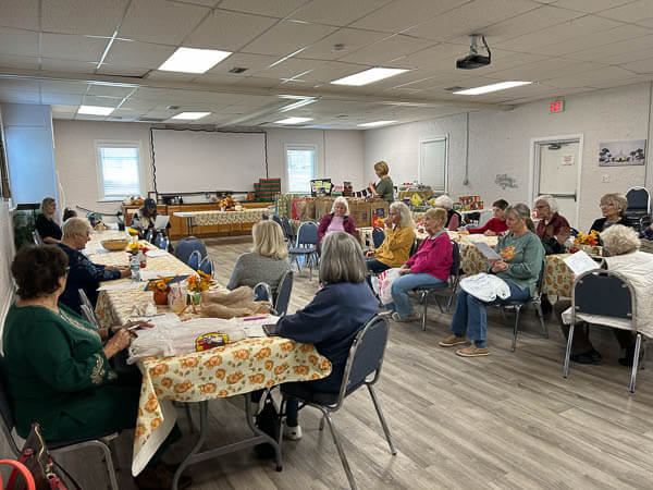 Women meet in Fellowship Hall