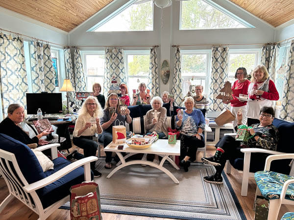 Group of women gather in member's home