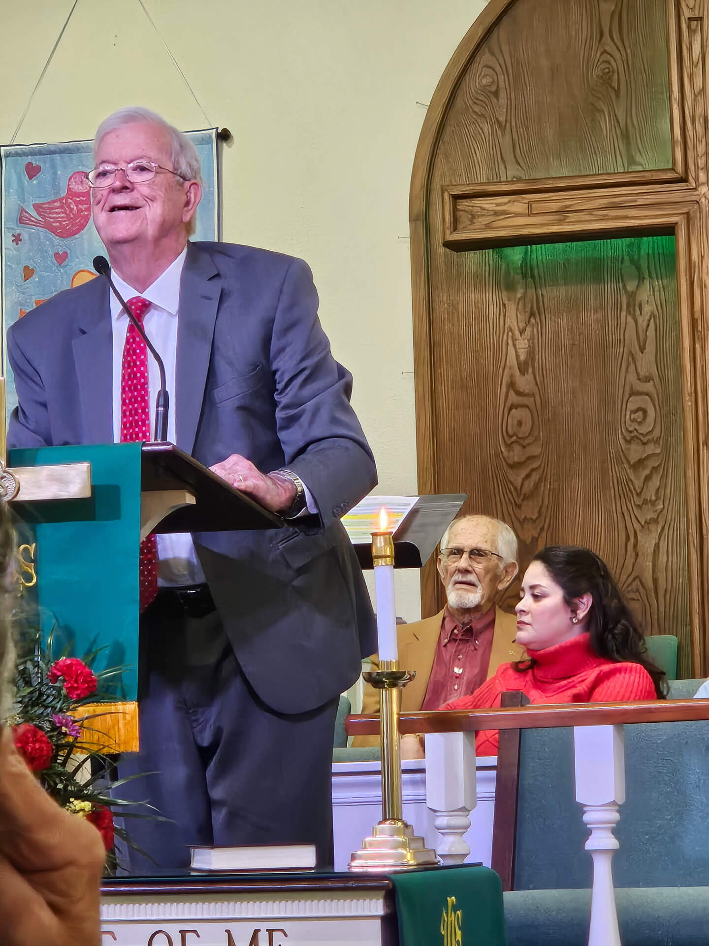 Visiting Pastor preaches